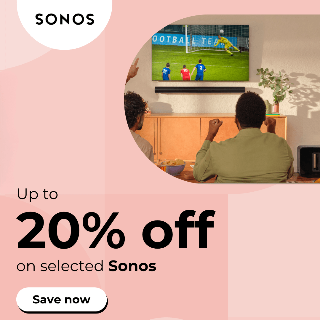 Save up to 20% on Sonos
